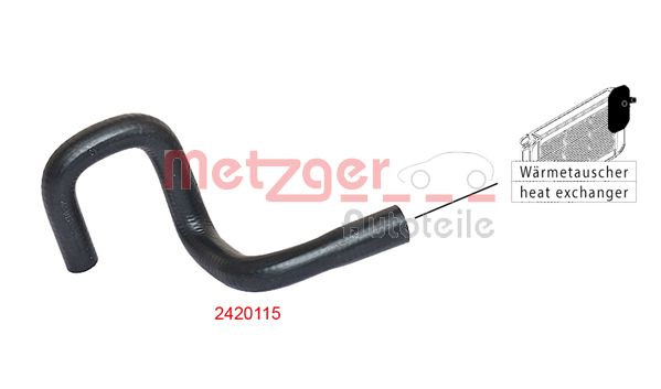 METZGER 2420115 Kühlerschlauch